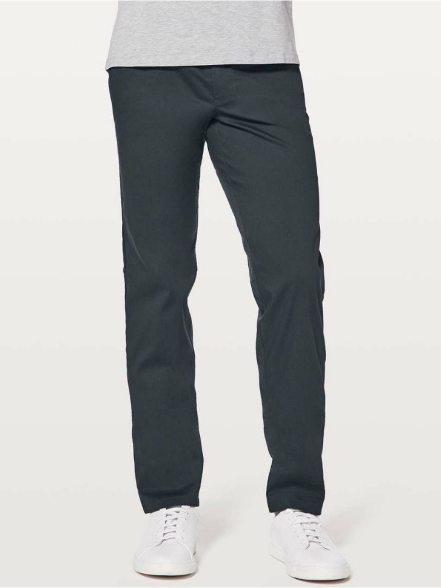 Lululemon Abc Pant Slim *Swift Cotton 31" Melanite